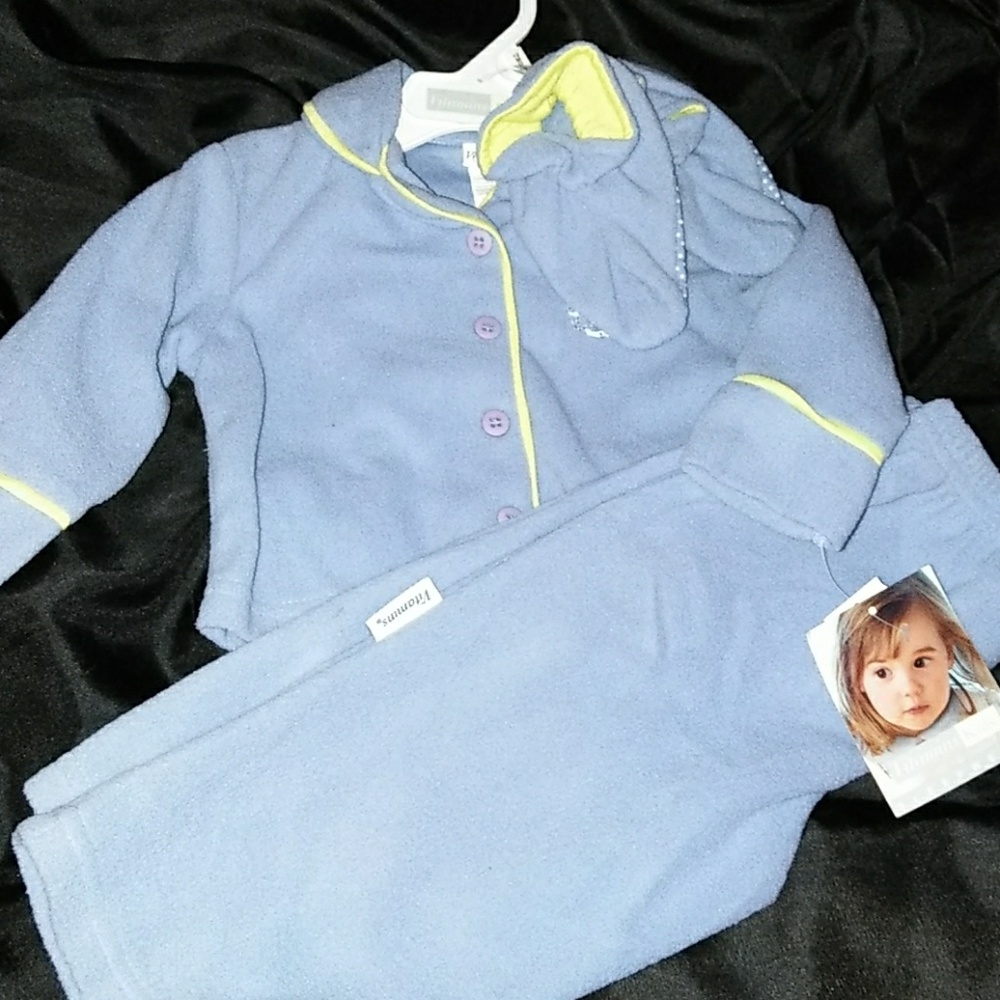 New, Vitamins Kids Baby Blue Sleepwear, 3 pc